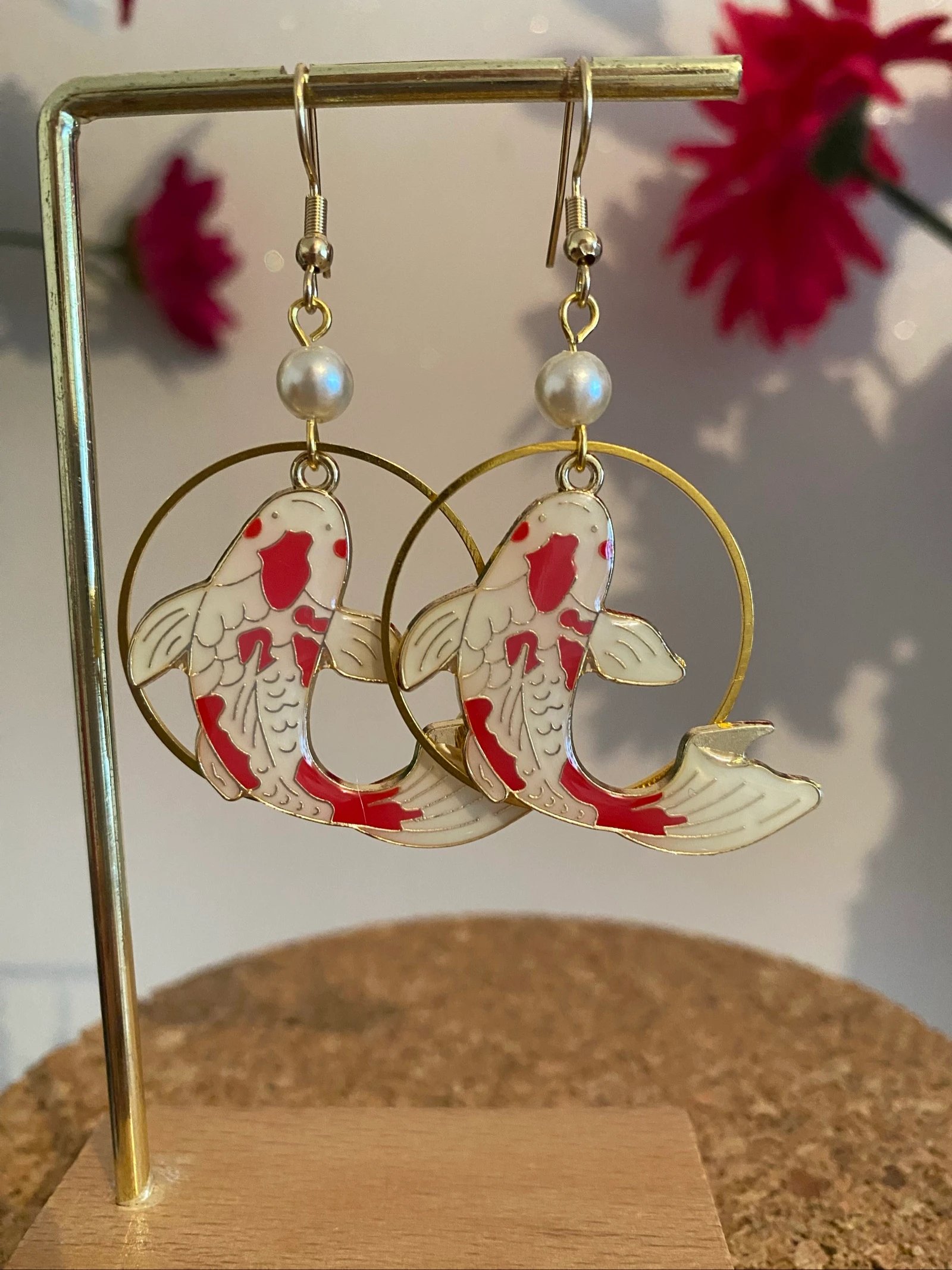 Boucles d’oreilles Carpe Koï